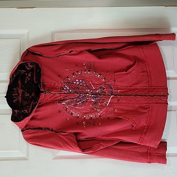 Harley-Davidson Jackets & Blazers - Reversible women's Harley Davidson Hoodie